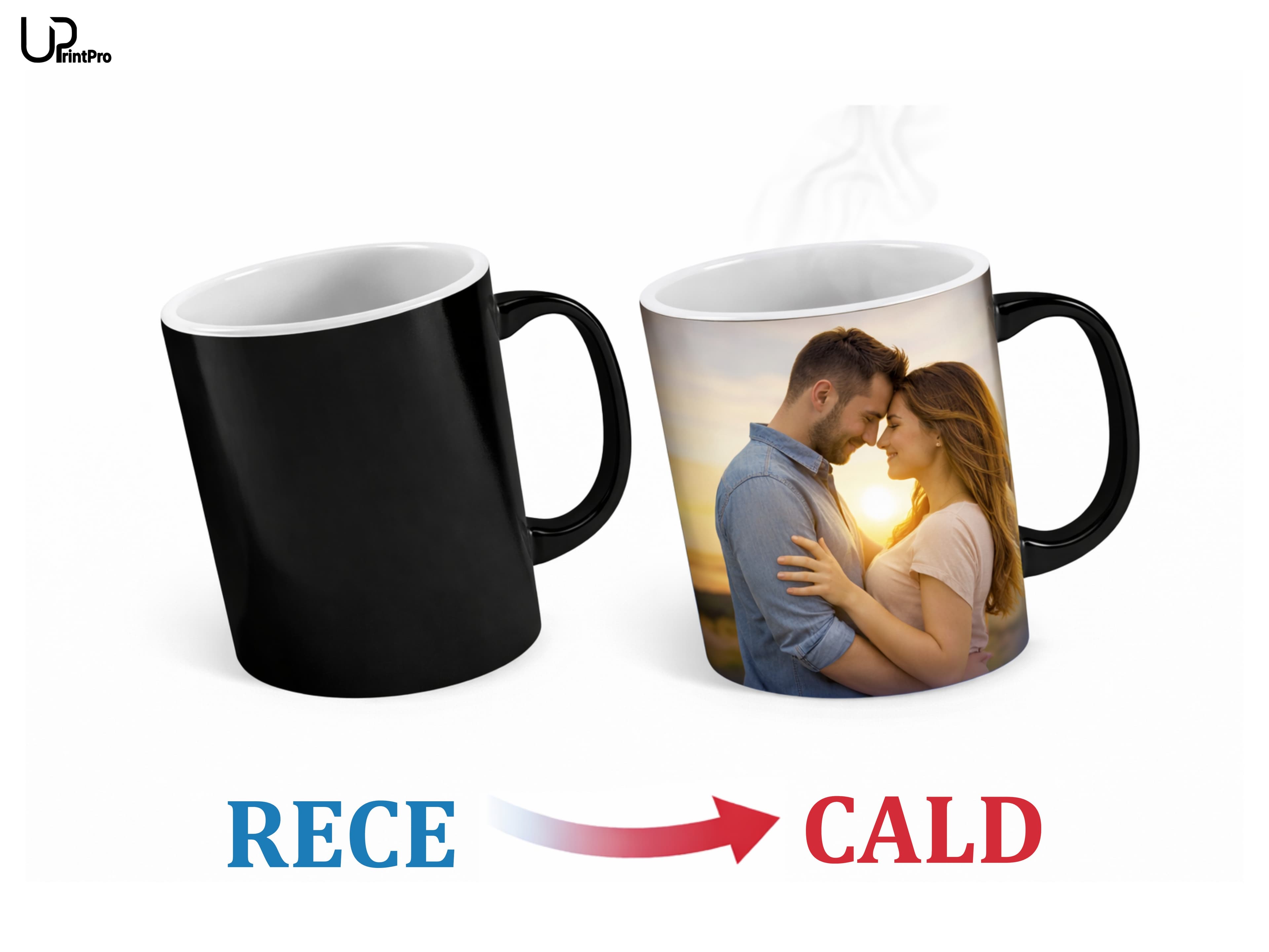 Cană termosensibilă cu interior alb (330 ml)